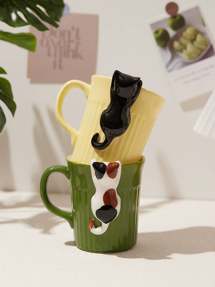Coffee Tea Friends - Taza de Cerámica con Diseño de