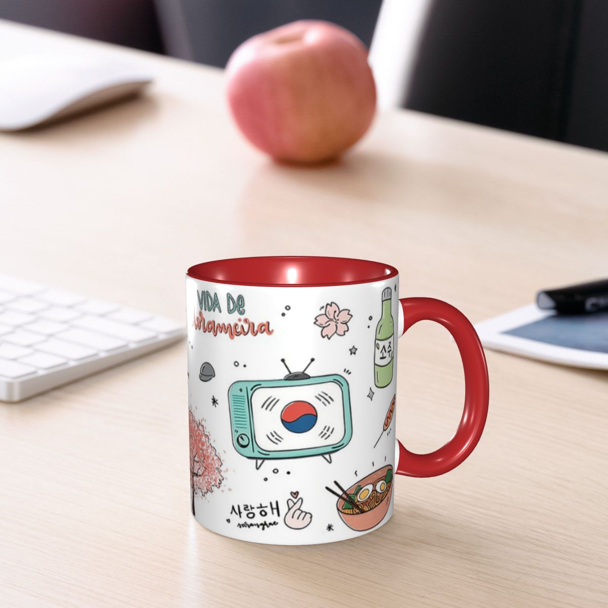 Coffee Tea Friends - Taza de Cerámica con Diseño de