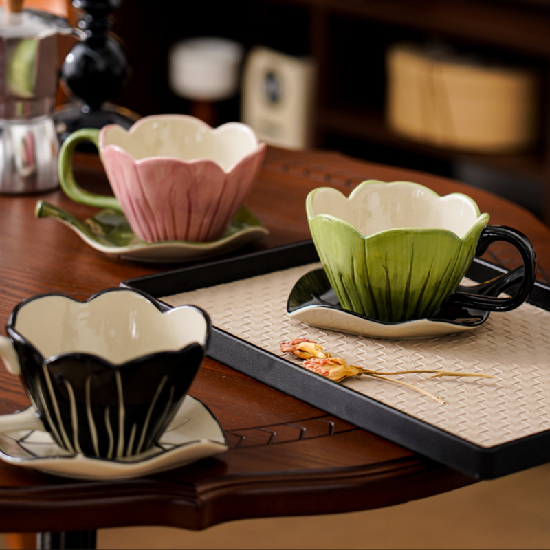 Coffee Tea Set - Juego de platos y tazas de