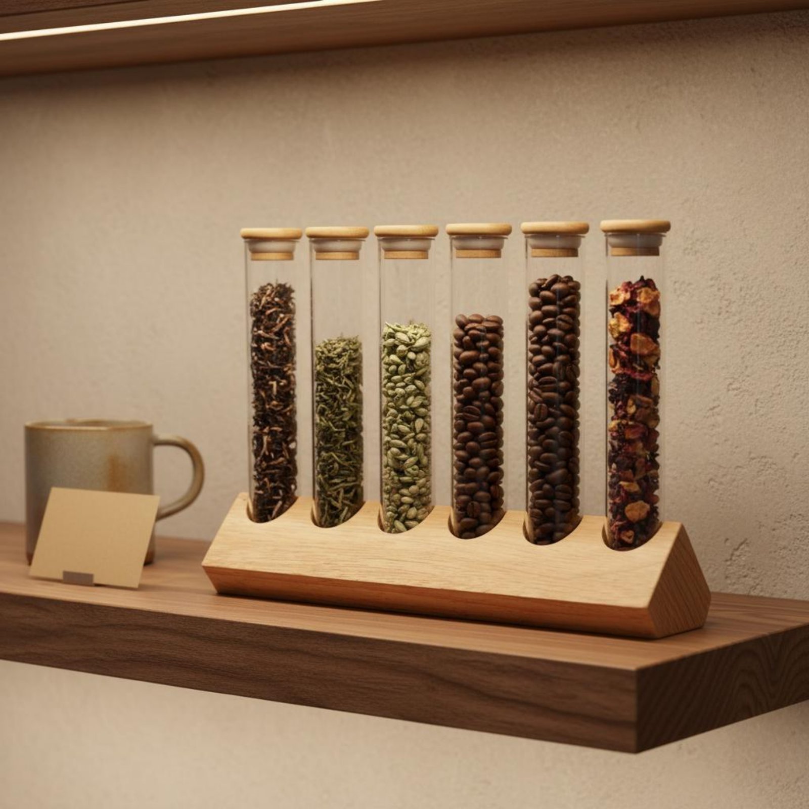 Coffee Bean & Tea Menu - Juego de Recipientes de Vidrio con