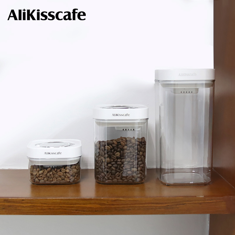 Coffee Tea Machine - AliKisscafe-contenedor de almacenamiento de granos de