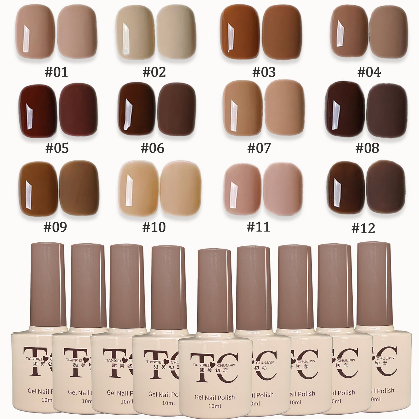 Coffee Tea And Cocoa - 1-12 Uds TC blanqueamiento Maillard caramelo