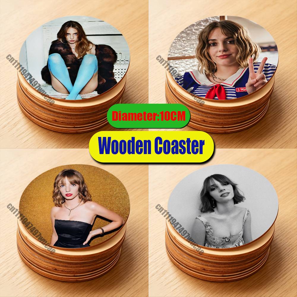 Maya Coffee & Tea Ulasan - Posavasos de madera personalizado con impresión