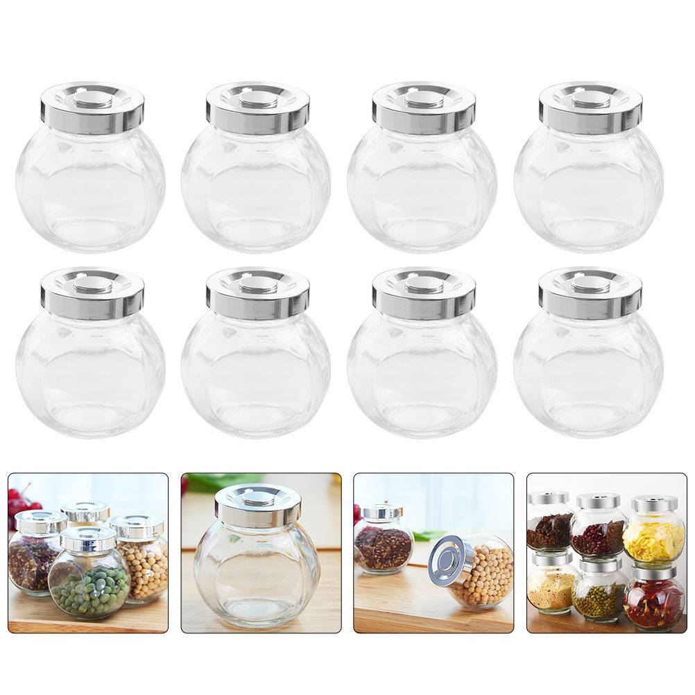 Coffee And Tea Glass - 8 Frascos de Vidrio Transparentes y