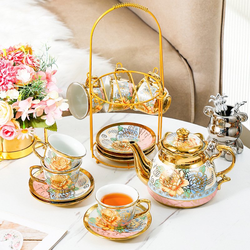 Coffee Tea English - Juego de 14 piezas de té