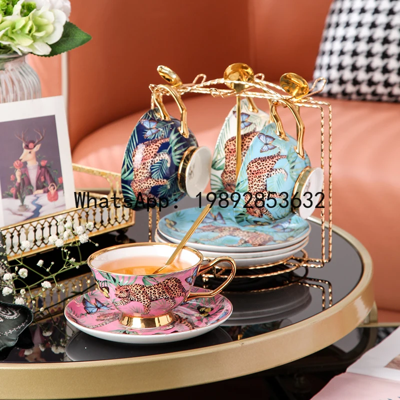 Juego de Tazas y Platillos de  - Coffee Tea English reseña y precio