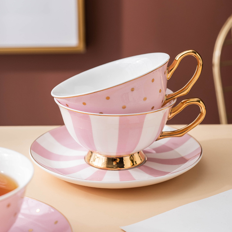 Tazas de Café de Cerámica Rosa - Coffee Tea Set reseña y precio