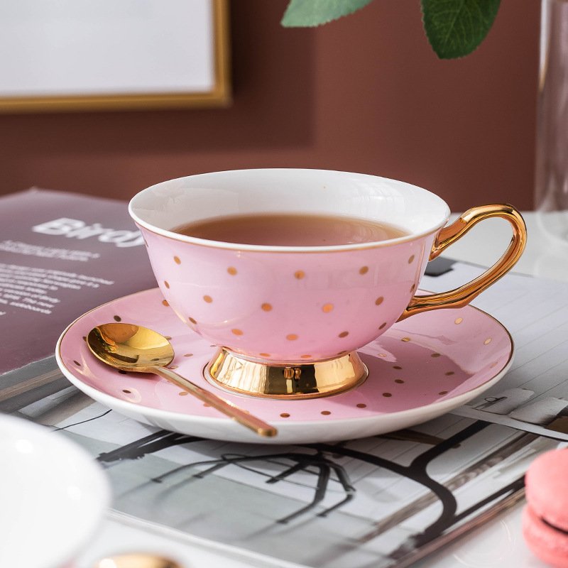 Tazas de Café de Cerámica Rosa - Coffee Tea Set reseña y precio
