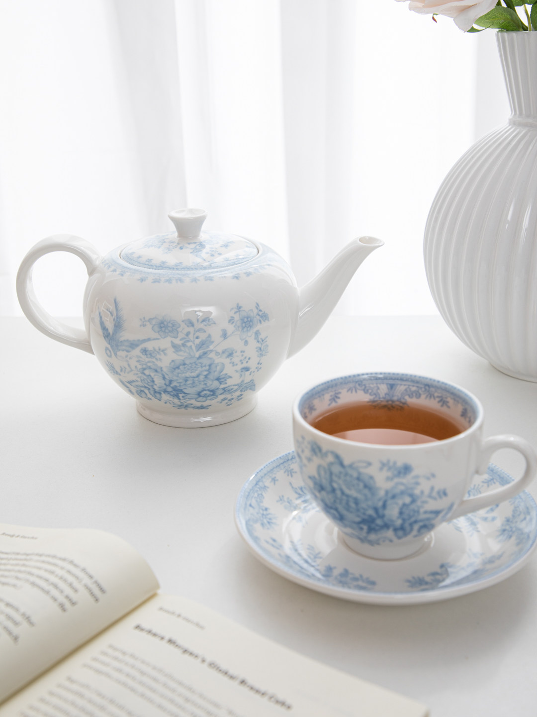Juego de taza y platillo de ce - Coffee Tea English reseña y precio