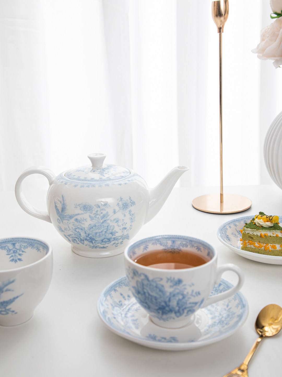 Juego de taza y platillo de ce - Coffee Tea English reseña y precio