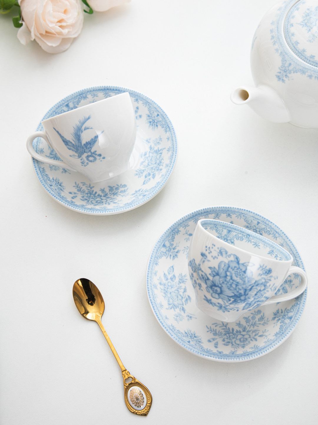 Juego de taza y platillo de ce - Coffee Tea English reseña y precio