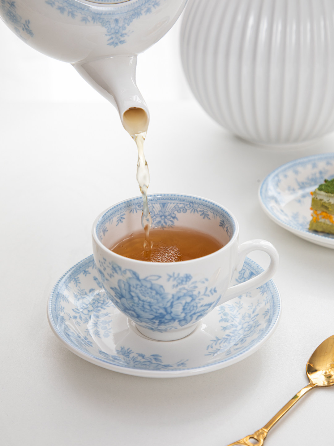 Juego de taza y platillo de ce - Coffee Tea English reseña y precio