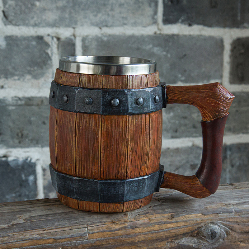 Taza de cerveza Retro vikinga  - Double Wall Mug reseña y precio