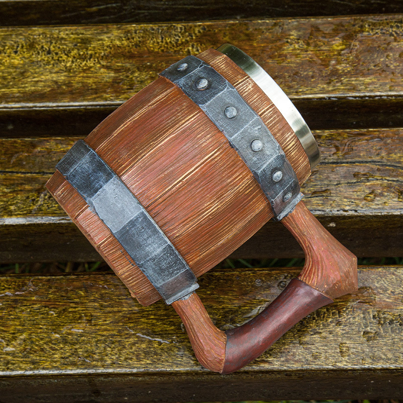 Taza de cerveza Retro vikinga  - Double Wall Mug reseña y precio