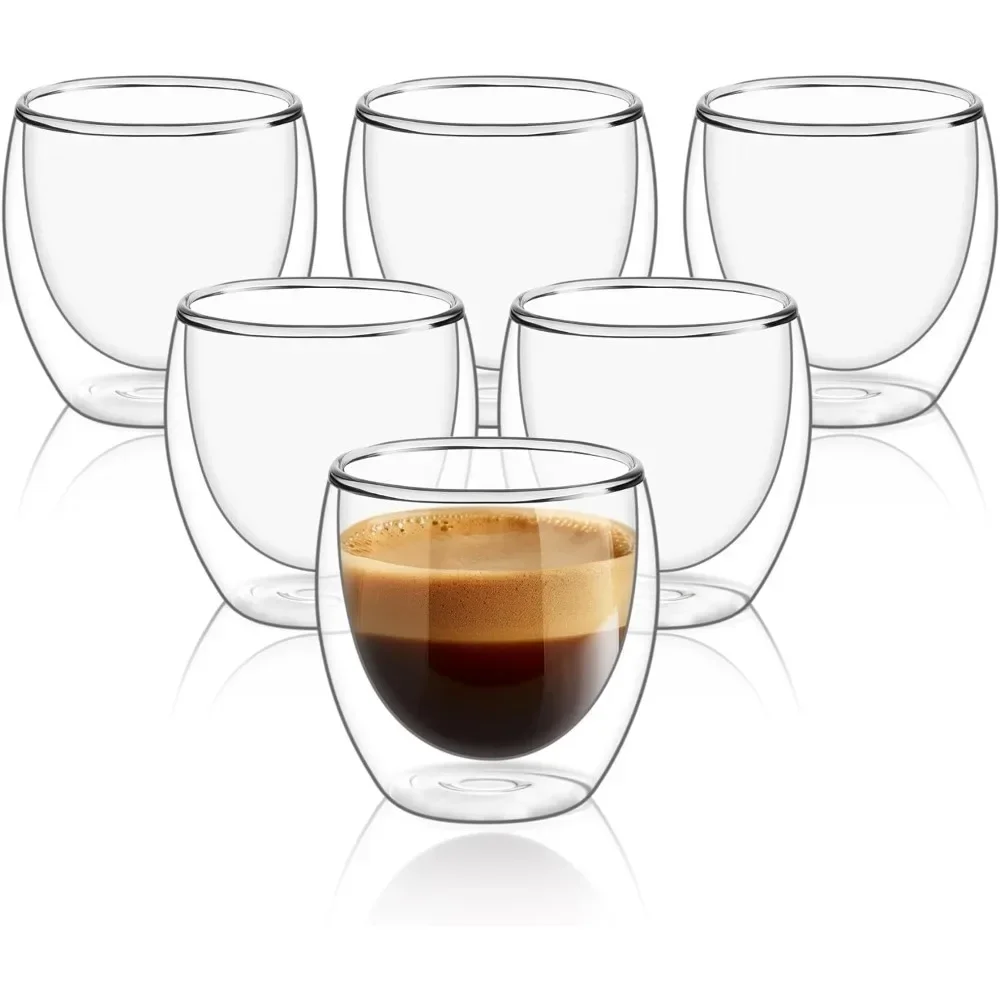 Tazas de café de vidrio transp - Double Wall Mug reseña y precio