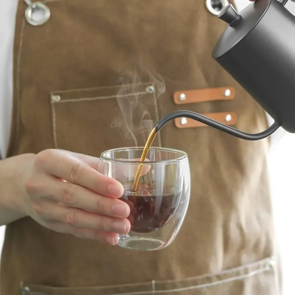 Tazas de café de vidrio transp - Double Wall Mug reseña y precio