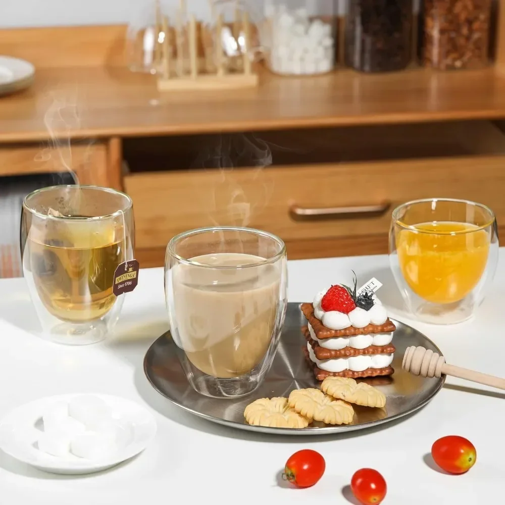 Tazas de café de vidrio transp - Double Wall Mug reseña y precio