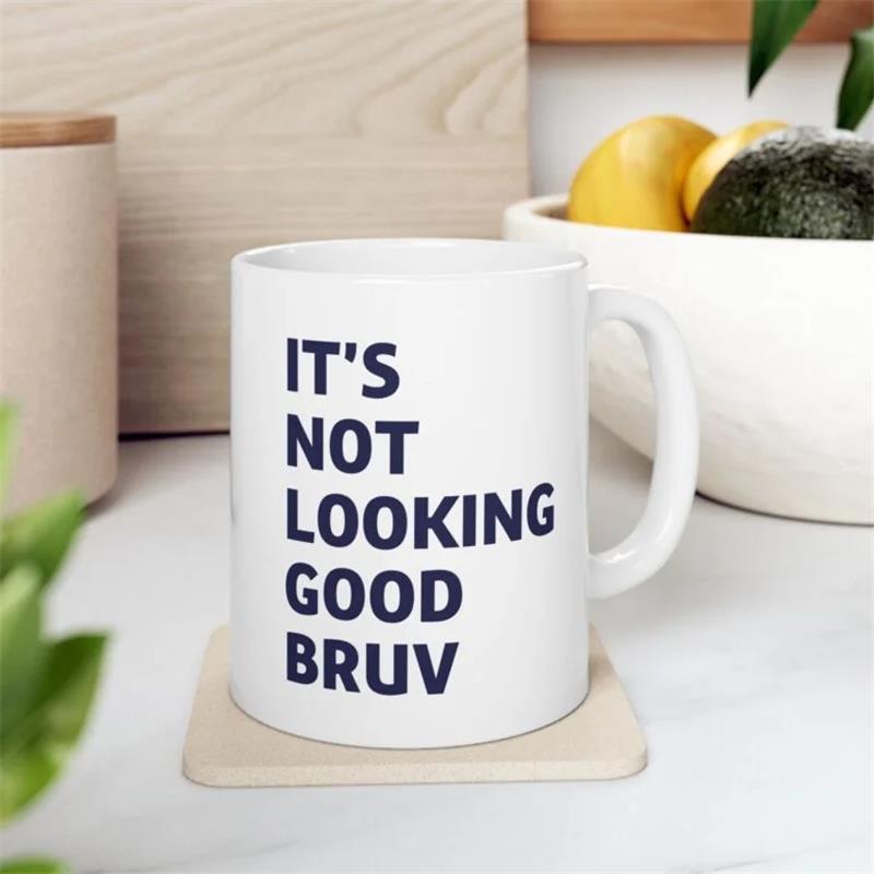 NO LOOKING GOOD BRAV Taza de c - Coffee Tea Friends reseña y precio