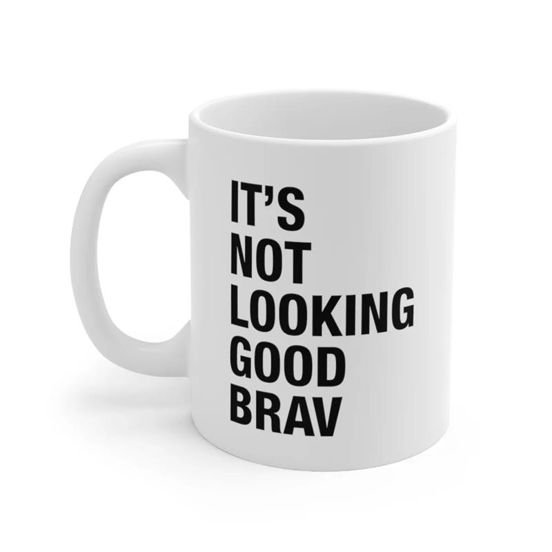 NO LOOKING GOOD BRAV Taza de c - Coffee Tea Friends reseña y precio