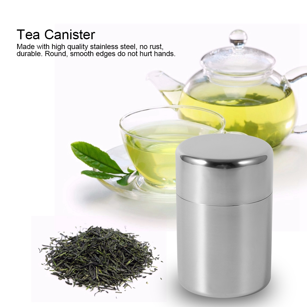 Latas de hojas de té de acero  - Coffee Tea Sugar Set reseña y precio