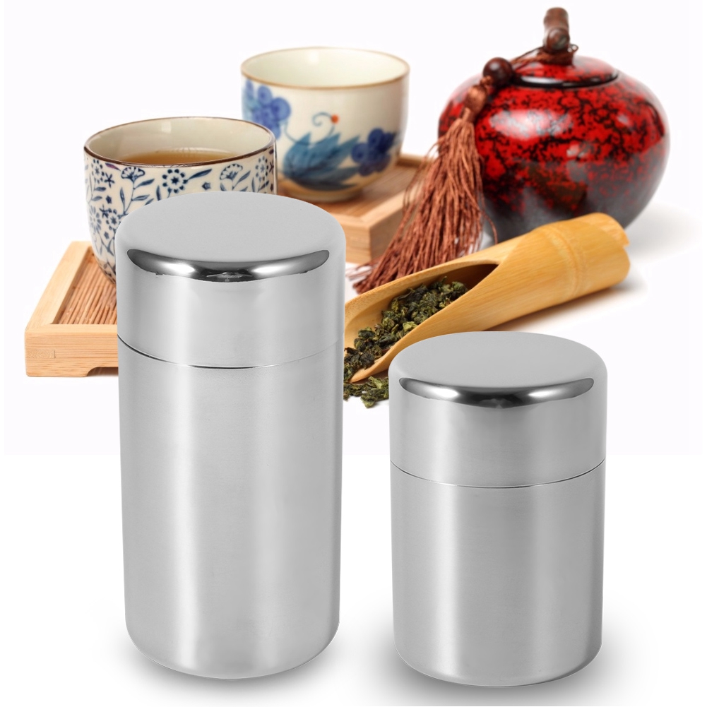 Latas de hojas de té de acero  - Coffee Tea Sugar Set reseña y precio