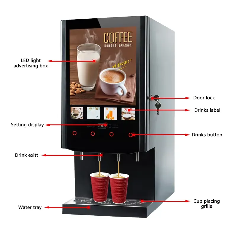 Máquina Expendedora de Café Au - Coffee Tea Vending Machine For Office reseña y precio