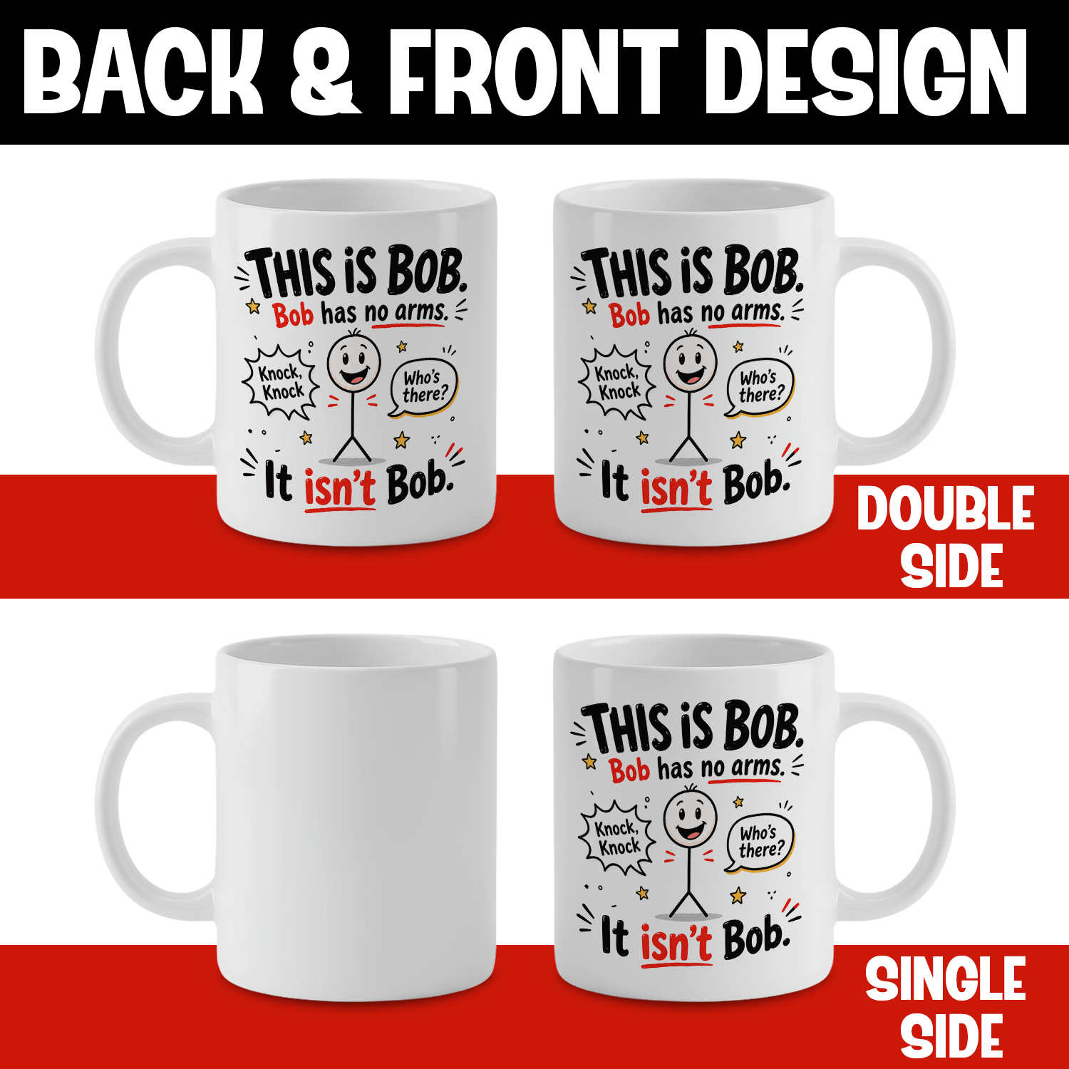 Taza de Café de Cerámica Blanc - Coffee Tea Joke reseña y precio