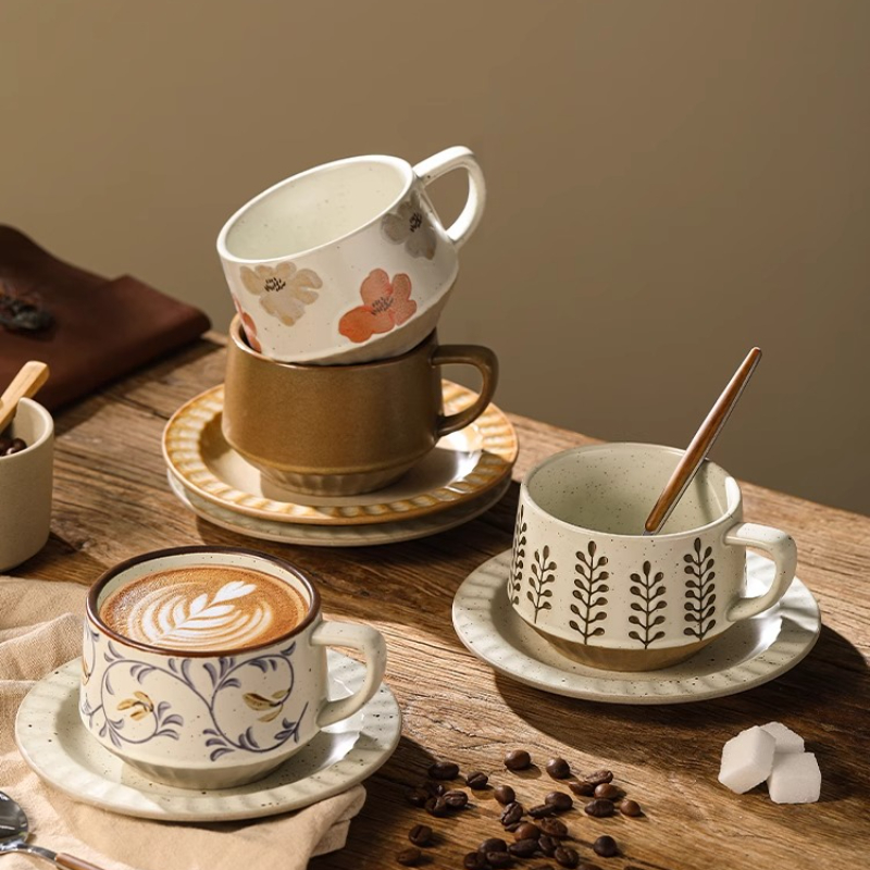 Taza de cerámica Retro, juego  - Coffee Tea Sugar Set reseña y precio