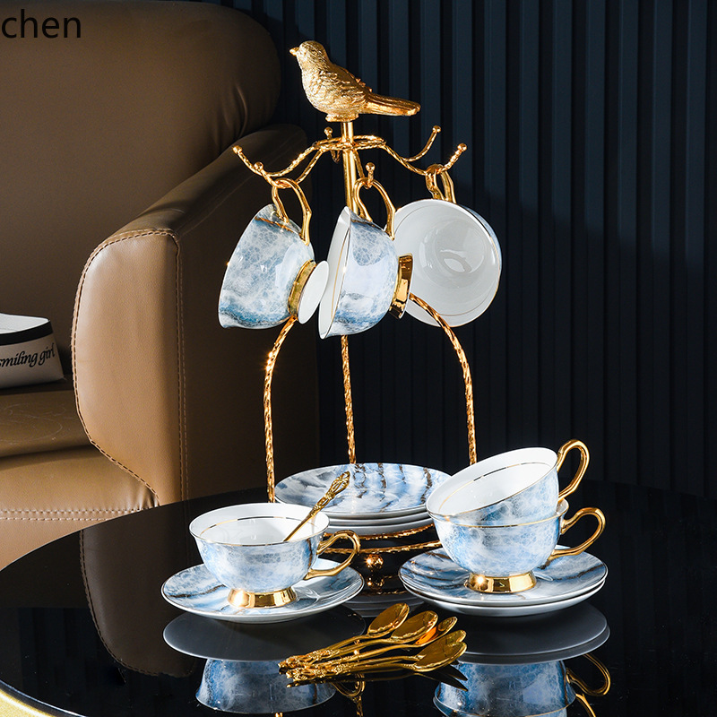 Juego de tazas de té de porcel - Coffee Tea Set reseña y precio