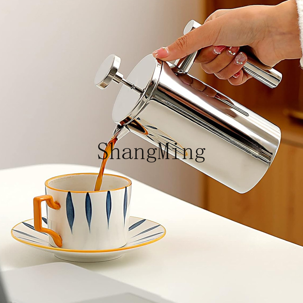 Cafetera francesa de acero ino - Coffee Tea Pots reseña y precio