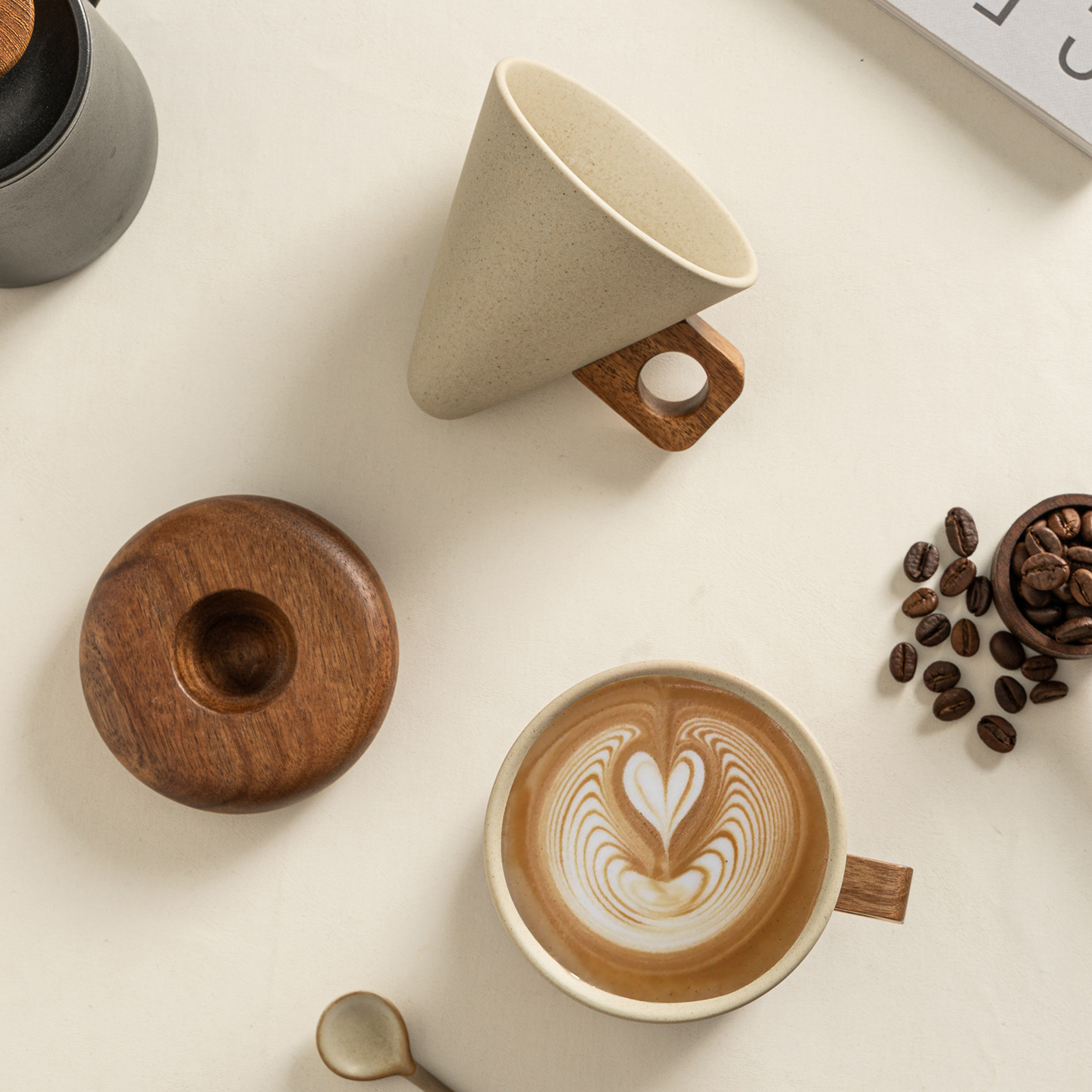 JUSTINLAU Taza de café de cerá - Coffee Tea Friends reseña y precio