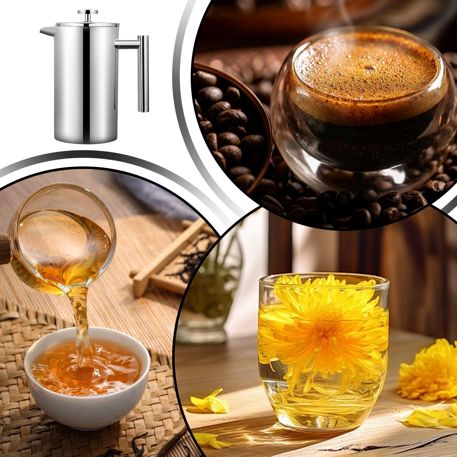 Cafetera con prensa, agarre an - Coffee Tea Pots reseña y precio