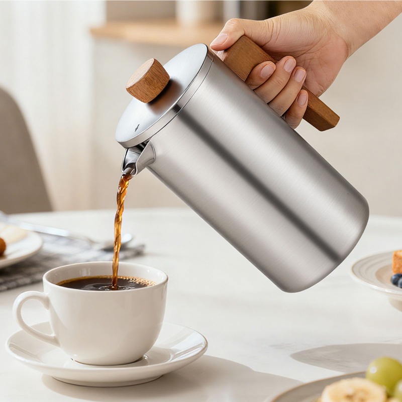 Cafetera Francesa de Acero Ino - Coffee Tea Pots reseña y precio