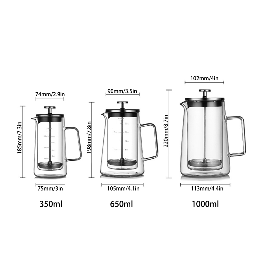 Olla de prensa francesa de dob - Coffee Tea Pots reseña y precio