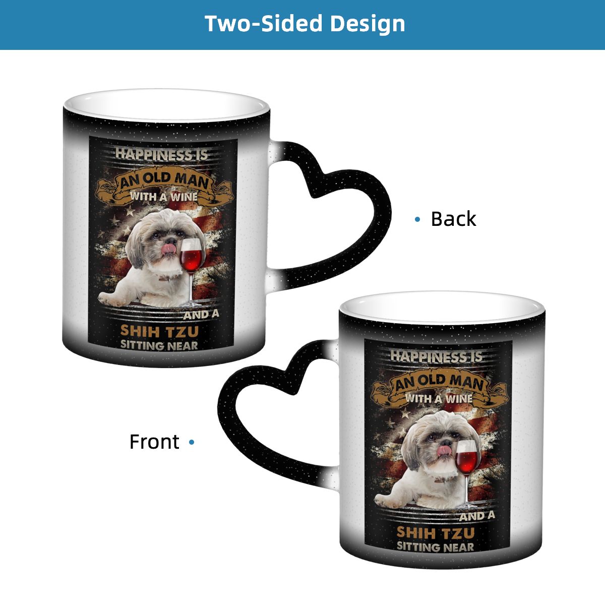 La felicidad es un anciano con - Coffee Tea Near reseña y precio