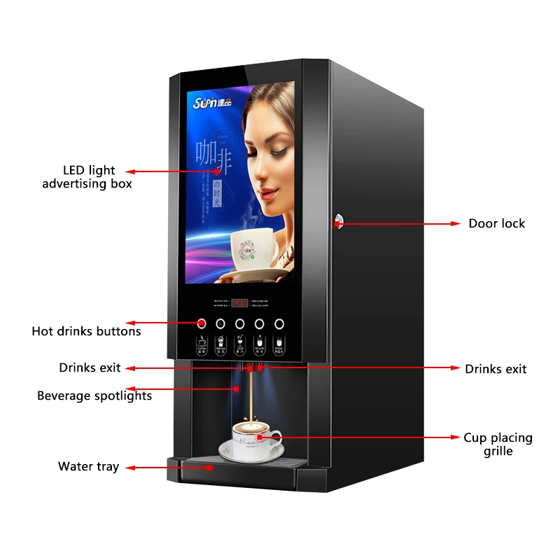 Máquina expendedora automática - Coffee Tea Vending Machine For Office reseña y precio
