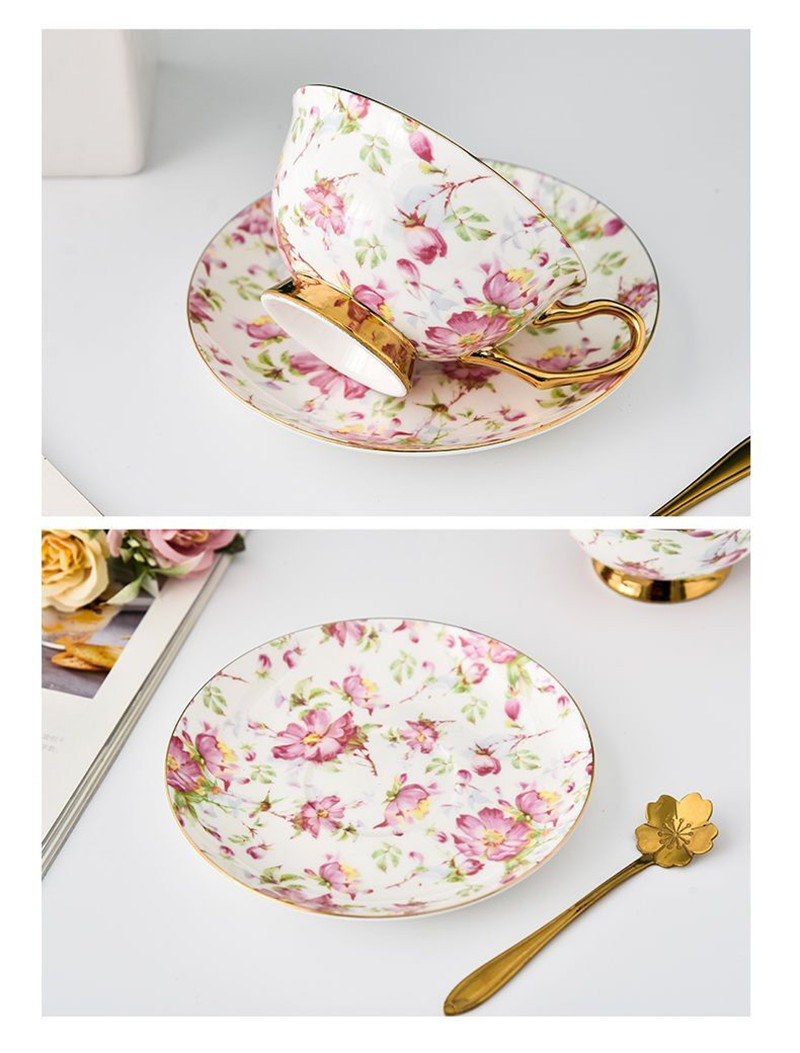 Juego de Taza y Platillo de Ca - Coffee Tea English reseña y precio