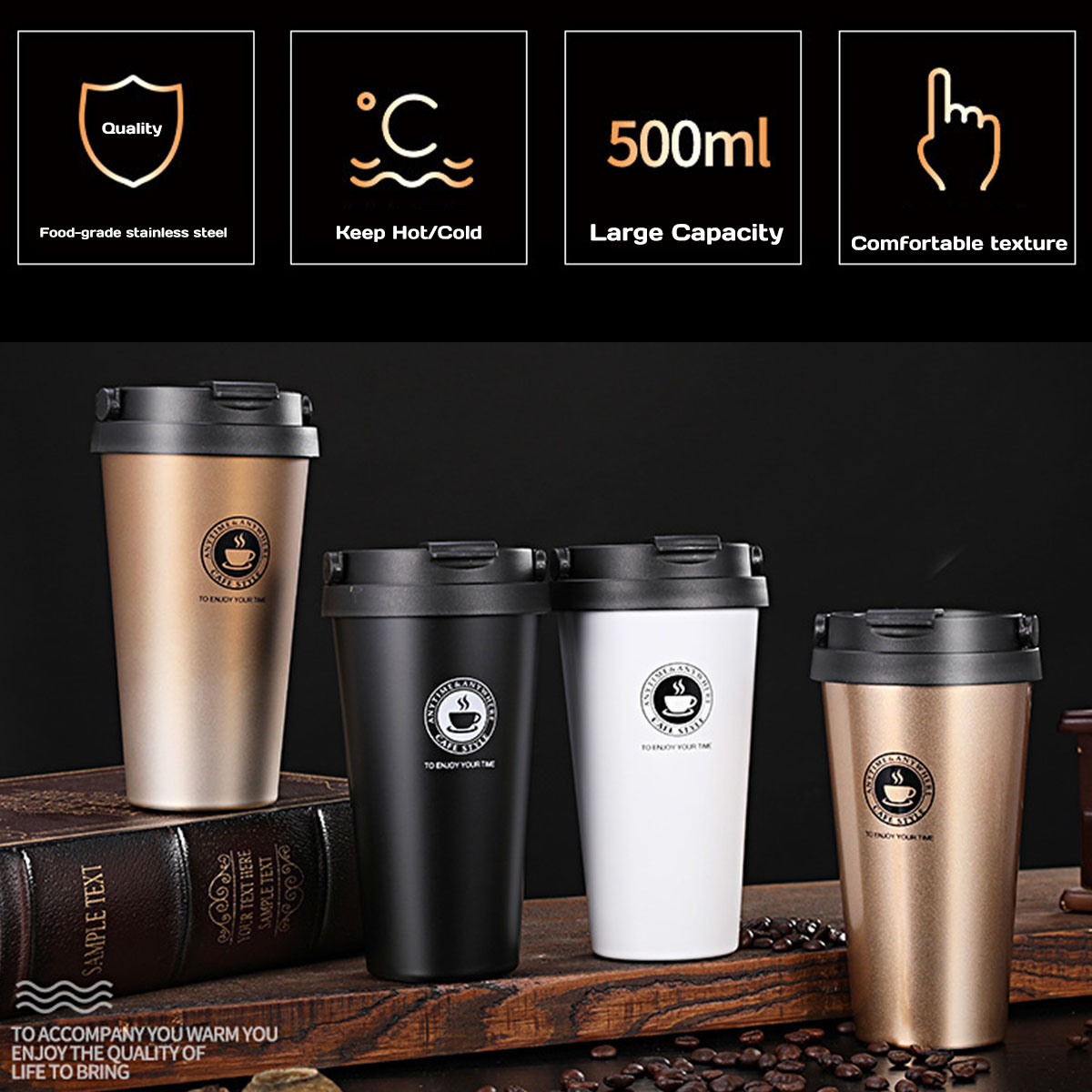 Taza de Café de Viaje Aislada  - Double Wall Mug reseña y precio